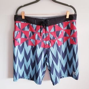 Hurley Phantom Men's swim trunks red and blue